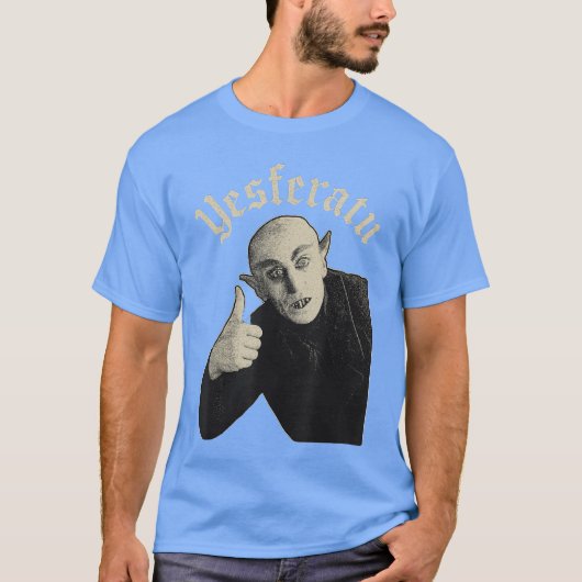 T-shirt Yesferatu Funny Vampire Parody Meme Halloween frie (Devant)