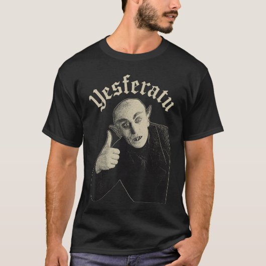 T-shirt Yesferatu Funny Vampire Parody Meme Halloween frie (Devant)