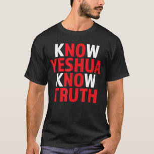 T-shirt Yeshua Chemise foi chrétienne Nom hébreu de Jésus