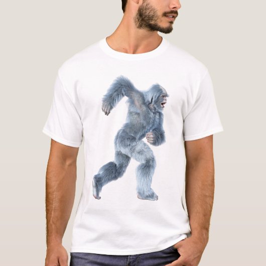 T-shirt Yéti de fantaisie en course (Devant)