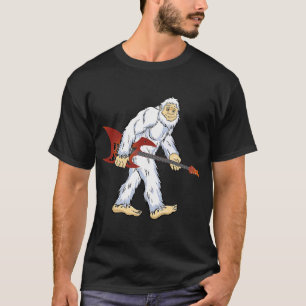 T-shirt Yeti I Believe Singe Monstre Homme Guitare Électr