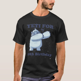 T-shirt Yeti Pour Mon 40E Anniversaire Quarante Drôle Cita