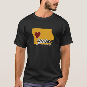 T-shirt YETTER IOWA IA USA Cute Souvenir Merch US City S