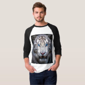 T-shirt Yeux Bleus Blancs (Devant entier)