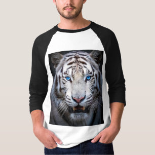 T-shirt Yeux Bleus Blancs