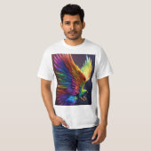 T-shirt "Yeux d'aigle, Coeurs sans peur" (Devant entier)