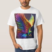 T-shirt "Yeux d'aigle, Coeurs sans peur" (Devant)