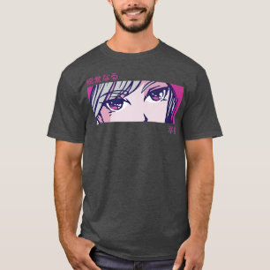 T-shirt Yeux de fille anime Japon Art  Esthétique japonais