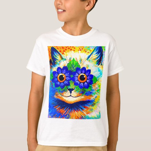 T-shirt Yeux de fleurs de chat (Devant)