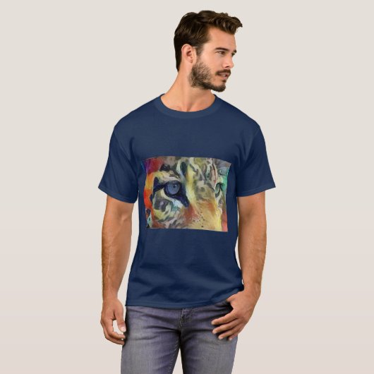 T-shirt Yeux de léopard (Devant entier)