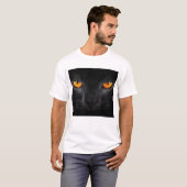 T-shirt Yeux de panthère noire (Devant entier)