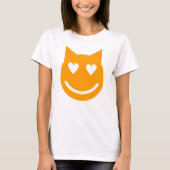 T-shirt Yeux en forme de coeur Emoji (Devant)
