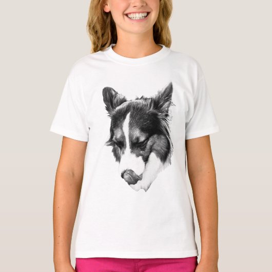 T-shirt Yeux fermés dans des lisses (Devant)