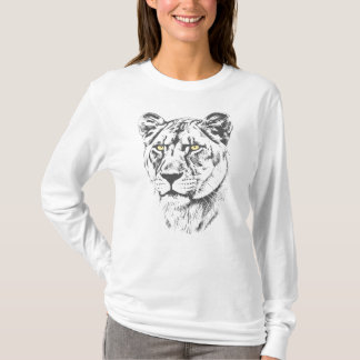 T-shirt Yeux Jaunes de Lionne