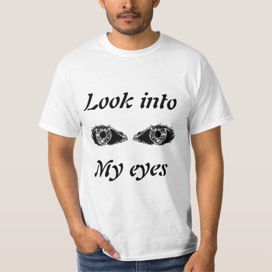 T-shirt Yeux noirs (Devant)