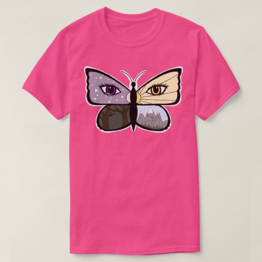 T-shirt Yeux papillon (Design devant)