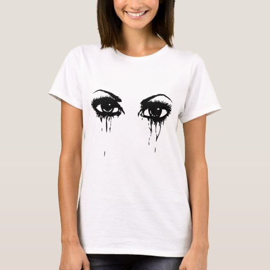 T-shirt yeux pleurants (Devant)