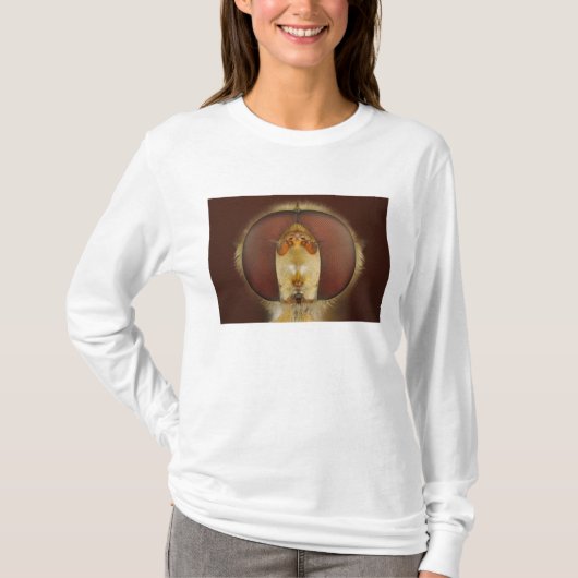 T-shirt Yeux principaux et composés d'une mouche de vol (Devant)