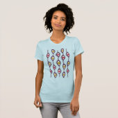 T-shirt Yeux psychédéliques Trippy Hippie coloré (Devant entier)