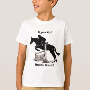 T-shirt Yeux ! Talons vers le bas ! Cheval