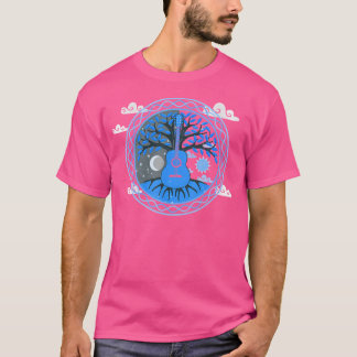 T-shirt Yggdrasil Nature Musicien Arbre De Vie Gu Acoustiq