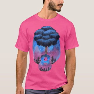 T-shirt Yggdrasil Nature Musicien Arbre De Vie Gu Acoustiq