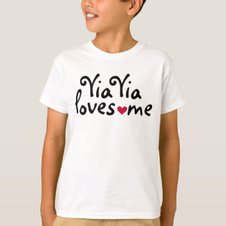 T-shirt Yia Yia m'aime chemise