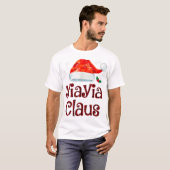 T-shirt Yiayia Claus Tee Christmas Pajama Fam (Devant entier)
