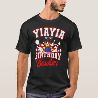 T-shirt Yiayia De L'Anniversaire Bowler Anniversaire Bowli