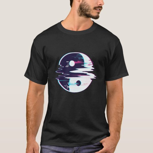 T-shirt Yin Et Yang Balance Vie Bruits Signal Effet Sion (Devant)