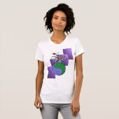 T-shirt Yin vert et Yang (Devant entier)