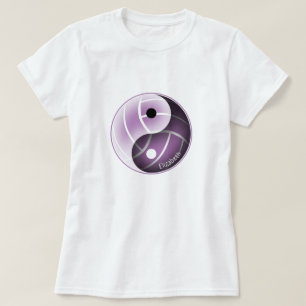 T-shirt yin yang avec lavande minimale TOUT volley-ball co