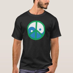 T-shirt Yin-Yang avec signe de paix