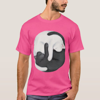 T-shirt Yin Yang Balancing Cats gift gift