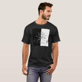 T-shirt Yin Yang Black Lotus Blossom (Devant entier)