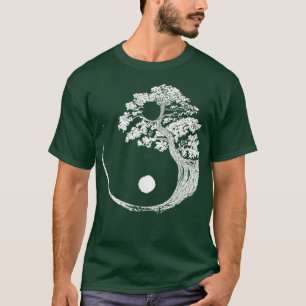 T-shirt Yin Yang Bonsai Tree Japonais Bouddhiste Zen 