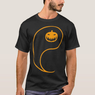T-shirt Yin Yang Citrouille tenue drôle Halloween correspo