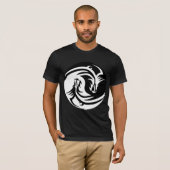 T-shirt yin yang dragons (Devant entier)