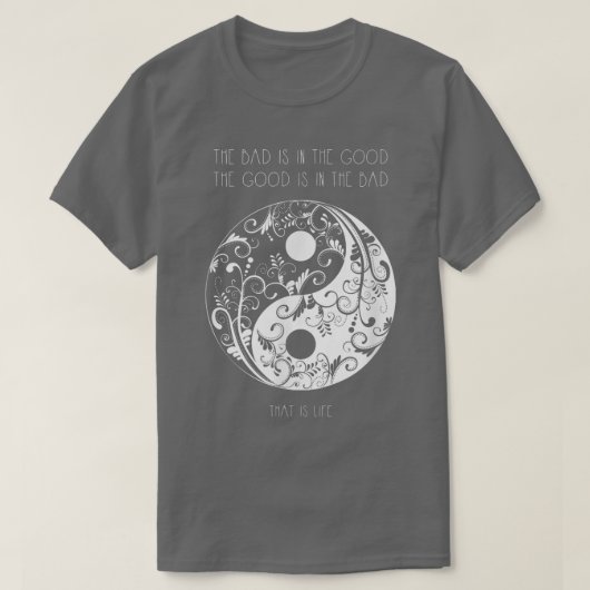 T-shirt Yin Yang en harmonie (Design devant)