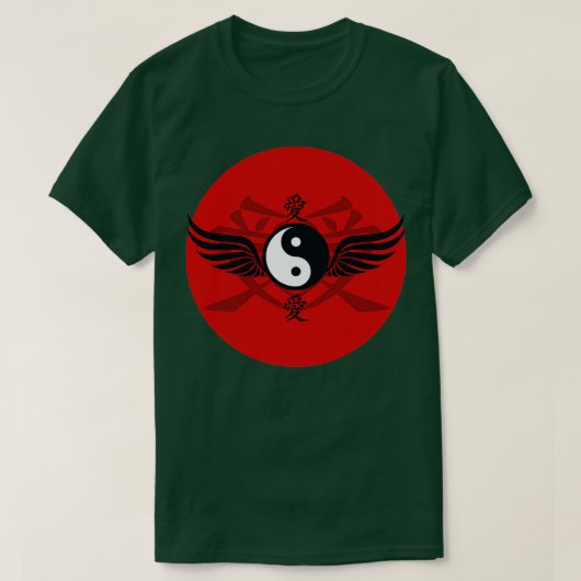 T-shirt Yin Yang En Vol (Design devant)