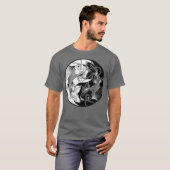 T-shirt Yin Yang Fish Koi Fish (Devant entier)