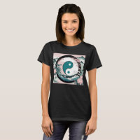 Yin Yang, Floral Montagne Rose Sage Turquoise