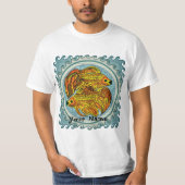 T-shirt Yin Yang Goldfish (Devant)