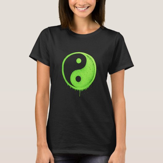 T-shirt Yin Yang Graffiti Symbol Artwork (Devant)