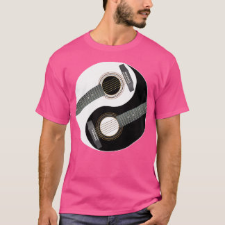 T-shirt Yin Yang Guitaristes Acoustiques Musicien Gif
