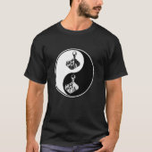 T-shirt Yin Yang Jeux Vidéogames Contrôleur Bouddhiste Z (Devant)