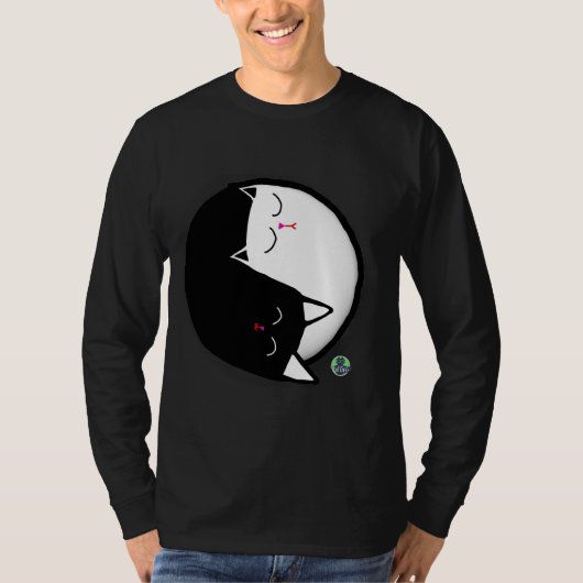 T-shirt Yin & Yang Kitties (Devant)