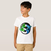 T-shirt Yin-Yang Koi Design (Devant entier)