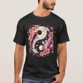 T-shirt Yin Yang Nishikigoi Poisson carpe Nishikigoi Cherr (Devant)