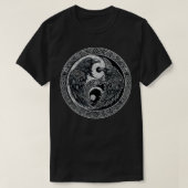 T-shirt Yin Yang Nordic Raven (Design devant)